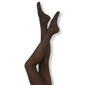 Sheer Tights with an all over geo design